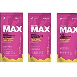 KETO//OS MAX Raspberry Lemonade CHARGED N8tive Series - BHB Beta Hydroxybutyrates Exogenous Ketones Supplements for Fat Loss, Workout Energy Boost and Weight Management through Fast Ketosis, 3 Sachets