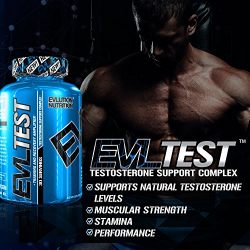 Evlution Nutrition Testosterone Booster Pills EVL Test Training & Recovery Amplifier* Supports Natural Testosterone Levels, Muscular Strength, Stamina & Optimal Sleep (30 Serving)