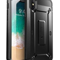 SUPCASE iPhone X, iPhone XS Case, Full-Body Rugged Holster Case with Built-in Screen Protector for Apple iPhone X 2017/ iPhone XS 2018 -Unicorn Beetle PRO Series - Retail Package (Black)