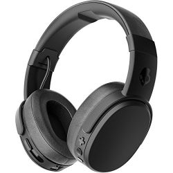 Skullcandy Crusher Bluetooth Wireless Over-Ear Headphone with Microphone, Noise Isolating Memory Foam, Adjustable and Immersive Stereo Haptic Bass, Rapid Charge 40-Hour Battery Life, Black