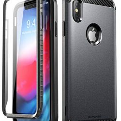 iPhone Xs Max Case, SUPCASE [UB Neo Series] Full-Body Protective Dual Layer Armor Cover with Built-in Screen Protector for iPhone Xs Max Case 6.5 Inch 2018 (Black)