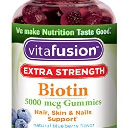 Vitafusion Extra Strength Biotin Gummies, 100 Count (Packaging May Vary)