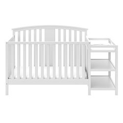 Storkcraft Greyson 4-in-1 Convertible Crib and Changer, White