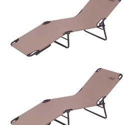 2 COLEMAN Converta Convertible Cots - Outdoor Camping Yard/ Garden Lounge Chairs