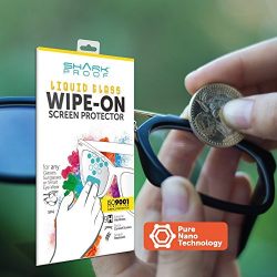 Shark Proof Liquid Glass Wipe-On Screen Protector Invisible, Scratch Resistance & Bubble Free. Fits for any Glasses, Sunglasses & Smart Eye-Wear