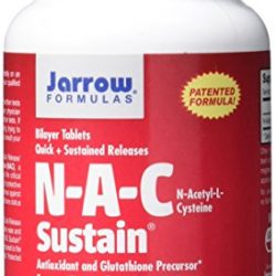 Jarrow Formulas N-A-C Sustain, Supports Liver and Lung Function, 600 mg, 100 Sustain tabs