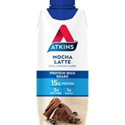 Atkins Ready to Drink Protein-Rich Shake, Mocha Latte, 4 Count