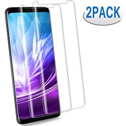 [2 - Pack] S9 Plus Screen Protector, [9H Hardness][Anti-Fingerprint][Ultra-Clear][Bubble Free] Tempered Glass Screen Protector for Samsung Galaxy S9 Plus
