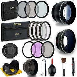 58MM Professional Lens & Filter Bundle – Complete DSLR/SLR Compact Camera Accessory Kit – Lenses (Telephoto, Wide Angle), Filters (Macro, ND, UV, CPL, FLD), Cleaning Tools + MORE Accessories