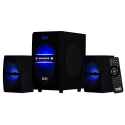 Acoustic Audio LED Bluetooth 2.1-Channel Home Theater Stereo System Black