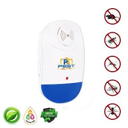 Ultrasonic Pest Control Repellent- Electronic Plug-in Repeller w/Night Light, Repels insects & rodents: (Roaches,Spiders,Mice,Mosquitoes,Ants,Rats,Bugs) Non-toxic & Ecofriendly, Pet & Family Safe