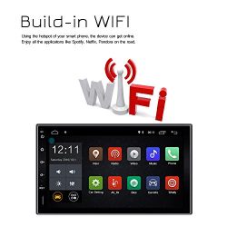Lexxson Android 7.1 FM/AM Car Radio Stereo 2Din 7 inch Capacitive Touch Screen GPS Navigation Wireless USB SD Mirro Link Player 1G DDR3 + 16G NAND Memory Flash