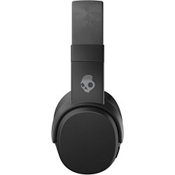 Skullcandy Crusher Bluetooth Wireless Over-Ear Headphone with Microphone, Noise Isolating Memory Foam, Adjustable and Immersive Stereo Haptic Bass, Rapid Charge 40-Hour Battery Life, Black