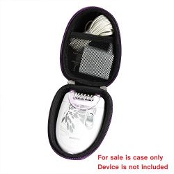 For Philips HP6401 Satinelle Epilator Electric Shaver Travel EVA Hard Protective Case Carrying Pouch Cover Bag Purple By Hermitshell