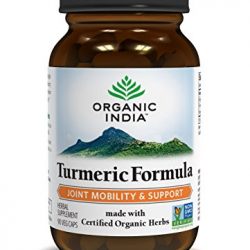 ORGANIC INDIA Natural Turmeric Root Veg Capsules, USDA Certified Organic, High Bioavailability Formula, 90 Capsules