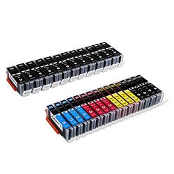 Arthur Imaging Compatible Ink Cartridge Replacement for 250XL 251XL (12 Large Black, 4 Small Black, 4 Cyan, 4 Yellow, 4 Magenta, 28-Pack)