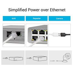 Zmodo Full HD 1080p Professional Home and Business 8CH Surveillance Camera System w/sPoE Repeater, 4 x 2.0 Megapixel IP Wired Security Camera and 1TB Hard Drive, Flexible Extension Easy Installation