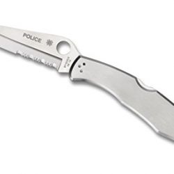 Spyderco Police Model: Precision Crafted Stainless Steel Combination Edge Knife for Ultimate Tactical Performance 🗡️👮