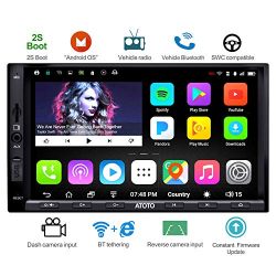 ATOTO A6 Double Din Android Car Navigation Stereo with Dual Bluetooth