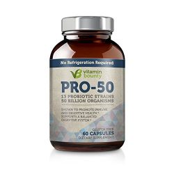 Vitamin Bounty - Pro 50 Probiotic - 13 Probiotic Strains, 50 Billion Organisms Per Serving