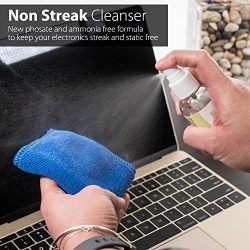 GreatShield LCD Touch Screen Cleaning Kit with Microfiber Cloth, Brush, Cleaner Wipes Spray Solution for Laptops, PC monitors, Smartphones, Tablets, iPhone, iPad, LED, TVs, DSLR Cameras, Camcorders