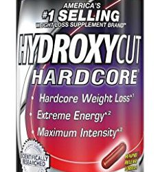 Hydroxycut Hardcore Scientifically Tested Weight Loss and Energy, Weight Loss Supplement, 60 Count