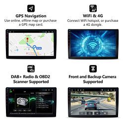 Eonon Car Radio Stereo Audio Universal Double Din, 10.1" Android 7.1 Octa-Core, 2GB RAM 32GB ROM, Car GPS Navigation Head Unit,Support Bluetooth, WiFi Connection(NO DVD/CD)