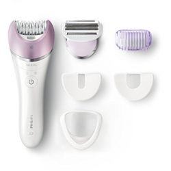Philips Satinelle Advanced Epilator, Electric Hair Removal, Cordless Wet & Dry Use, (BRE635)