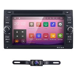 6.2" inch Android 7.1 Double Din in Dash Radio Car Video Receiver DVD Player Bluetooth WiFi 4G GPS Navigation System Rear Camera