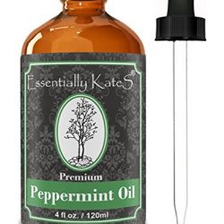 Peppermint Essential Oil 4 oz. with Detailed User's Guide E-book and Glass Dropper
