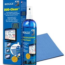 Screen Cleaner Kit - Natural, Streak-Free, Antibacterial - For Phones, LED/LCD TVs, Computers, Laptops, Glasses, ... - Spray 8.4oz + XL Microfiber Cloth (washable) - Made in Germany