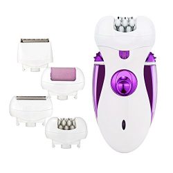Hair Removal for Women Electric Compact Epilator Facial Shaver Ladies Razors Rechargeable 4 in 1 Cordless Body Legs Hairs Trimmer Callus Remover
