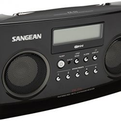 Sangean AM/FM Portable Radio with Digital Tuning and RDS (Black)