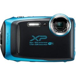 Fujifilm FinePix XP130 16.4MP Digital Camera, 5X Optical Zoom, 1080p Full HD Video, Motion Panorama 360, Wi-Fi, Water/Shock/Freeze/Dustproof, Sky Blue