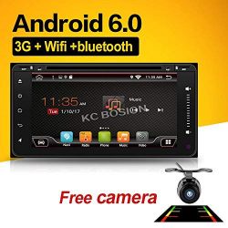 With Backup camera!!!Wifi Model 6.95" Android 6.0 Quad-Core Car DVD Stereo for Toyota Car Support 3G Wifi Hotspots/ Bluetooth/Subwoofer/ Mirror Link/SD Card/USB/OBD2