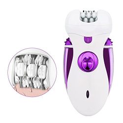 Hair Removal for Women Electric Compact Epilator Facial Shaver Ladies Razors Rechargeable 4 in 1 Cordless Body Legs Hairs Trimmer Callus Remover