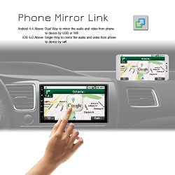 Lexxson Android 7.1 FM/AM Car Radio Stereo 2Din 7 inch Capacitive Touch Screen GPS Navigation Wireless USB SD Mirro Link Player 1G DDR3 + 16G NAND Memory Flash