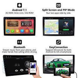Eonon Car Radio Stereo Audio Universal Double Din, 10.1" Android 7.1 Octa-Core, 2GB RAM 32GB ROM, Car GPS Navigation Head Unit,Support Bluetooth, WiFi Connection(NO DVD/CD)