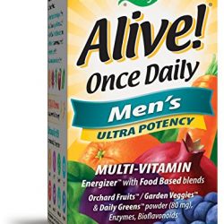 Nature's Way Alive! Once Daily Men's Multivitamin, Ultra Potency, Food-Based Blends (291mg per serving), 60 Tablets