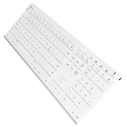 Macally Wireless Bluetooth Keyboard with Numeric Keypad for Laptops, Computers,Smartphones, Tablets