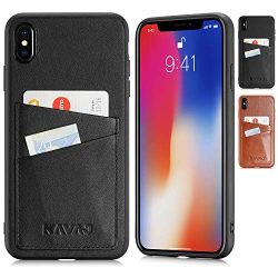 Case Leather Tokyo Black, Supports Wireless Charging