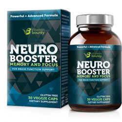 Vitamin Bounty - Neuro Booster - Memory, Focus & Clarity - Caffeine Free & All Natural (30)
