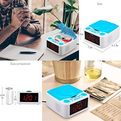 DPNAO YW-010 CD Player with Alarm Clock Radio