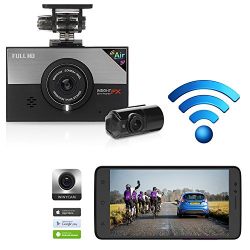 WINYCAM Car Dash Cam Dashboard Recorder Blackbox- Wi-Fi Easy Control, Real Time Playback, 2CH Full HD 135° Wide Angle, Format Free Memory(Max 128 GB), Night vision,G-Sensor, ADAS(Included 32G TF Card)
