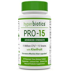 Hyperbiotics PRO-15 Advanced The Perfect Probiotic - 30 Tablets