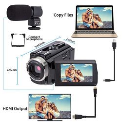 Video Camera Camcorder 4K kicteck Ultra HD Digital WiFi Camera
