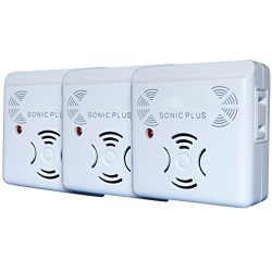 Riddex Sonic Plus Pest Repellers With Side Outlets, Set of 3