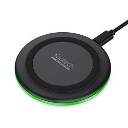Yootech Wireless Charger Qi-Certified 7.5W Wireless Charging Compatible iPhone XS MAX/XR/XS/X/8/8 Plus,10W Compatible Galaxy Note 9/S9/S9 Plus/Note 8/S8,5W All Qi-Enabled Phones(No AC Adapter)