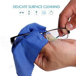 Your Choice Microfiber Cleaning Cloths For Eyeglasses, Camera Lens, Cell Phones, CD/DVD, Computers, Tablets, Laptops, Telescope, LCD Screens and Other Delicate Surfaces Cleaner(6 PCS)