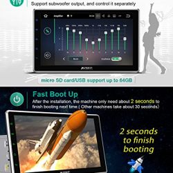 Pumpkin 10.1 inch Android 7.1 Car Stereo Double Din Navigation, WiFi, Support Fastboot, Android Auto, Backup Camera, Touch Screen, USB SD (Upgraded Version)
